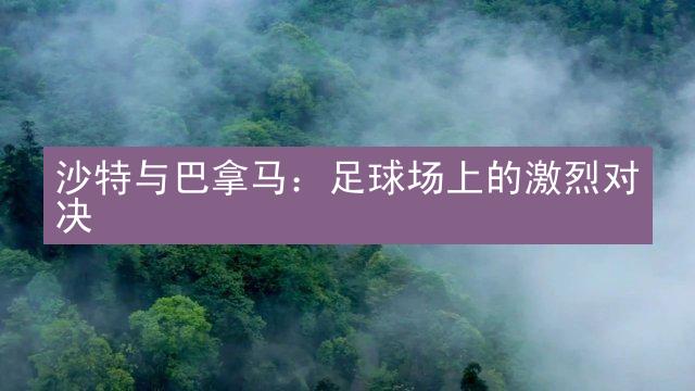 沙特与巴拿马：足球场上的激烈对决