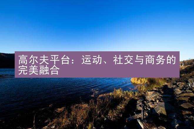 高尔夫平台：运动、社交与商务的完美融合