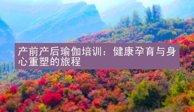 产前产后瑜伽培训：健康孕育与身心重塑的旅程