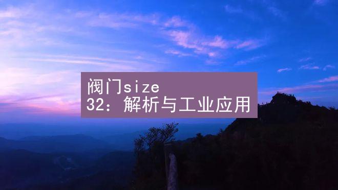 阀门size 32：解析与工业应用